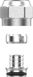 1/2" PeX to EK20 (Euroconus) loop fitting adapter