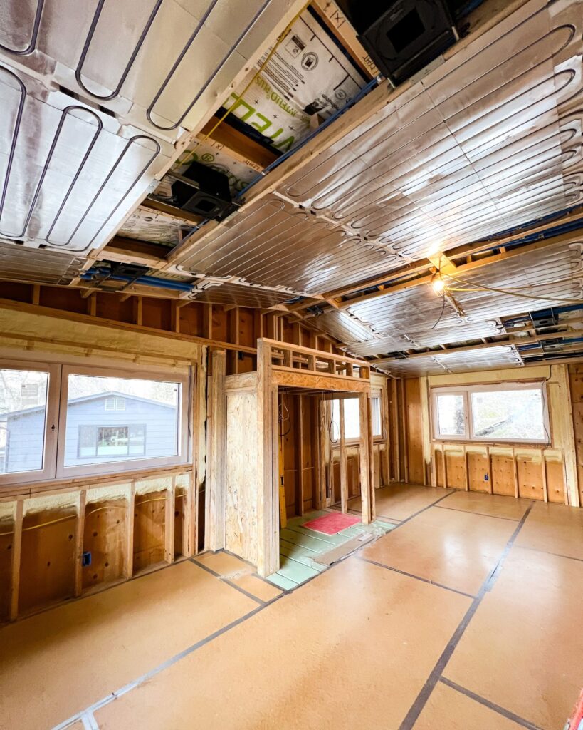 Radiant Ceiling for hydronic heating and cooling.