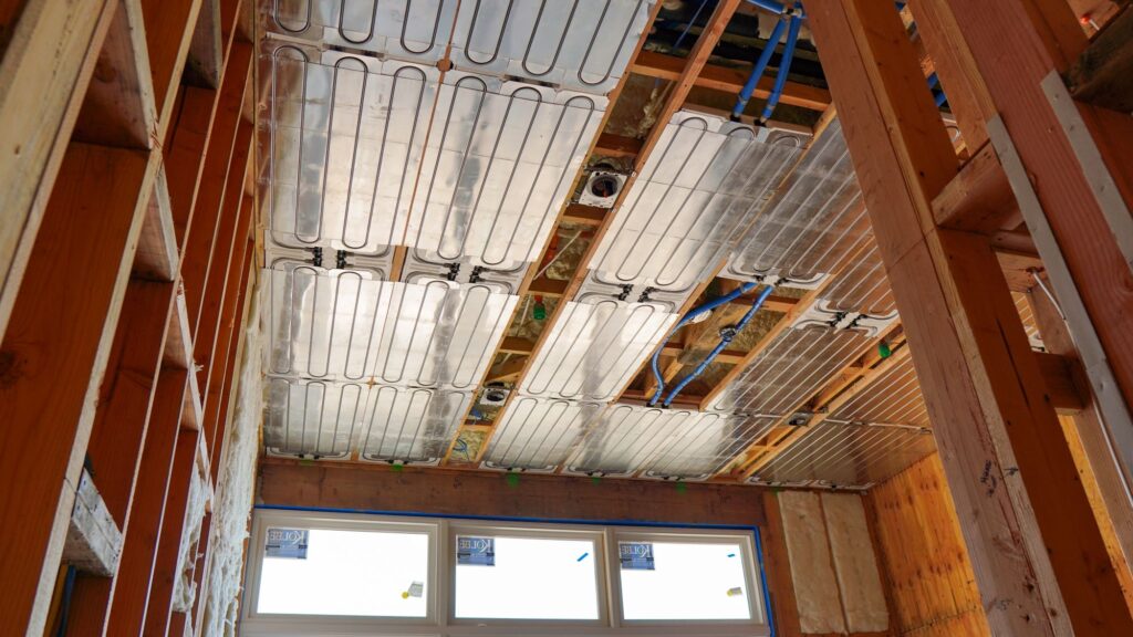 Ray Magic® NK radiant ceiling panels installed to provide radiant cooling and radiant heating.